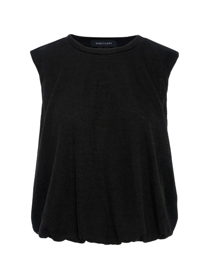 Quinn Bubble Shell Black | Sanctuary Clothing