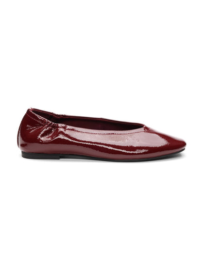 Gigi Ballet Flat Black Wine | Sanctuary Clothing