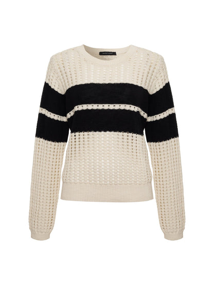 Sporty Openwork Popover Collagen with Black | Sanctuary Clothing