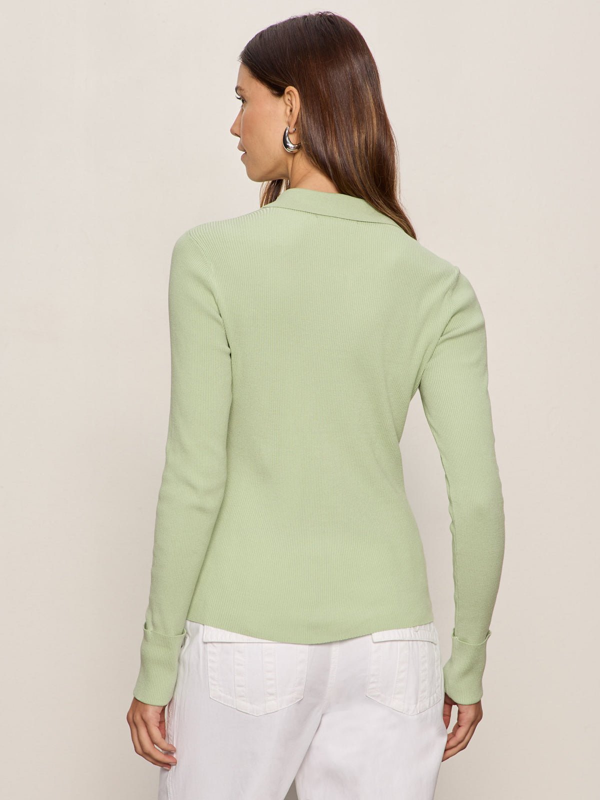 ONLY YOURS RIBBED ZIP SWEATER DETOX GREEN | Sanctuary Clothing