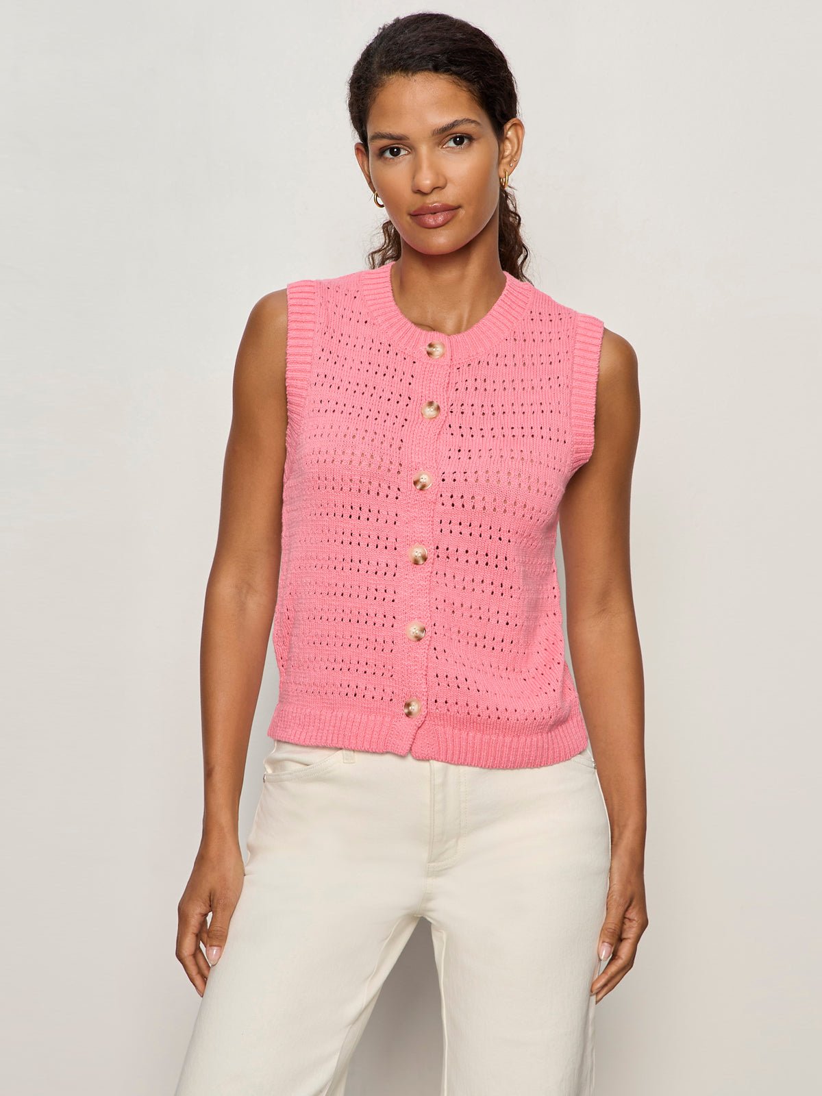 POINTELLE SHELL BLOOM PINK | Sanctuary Clothing