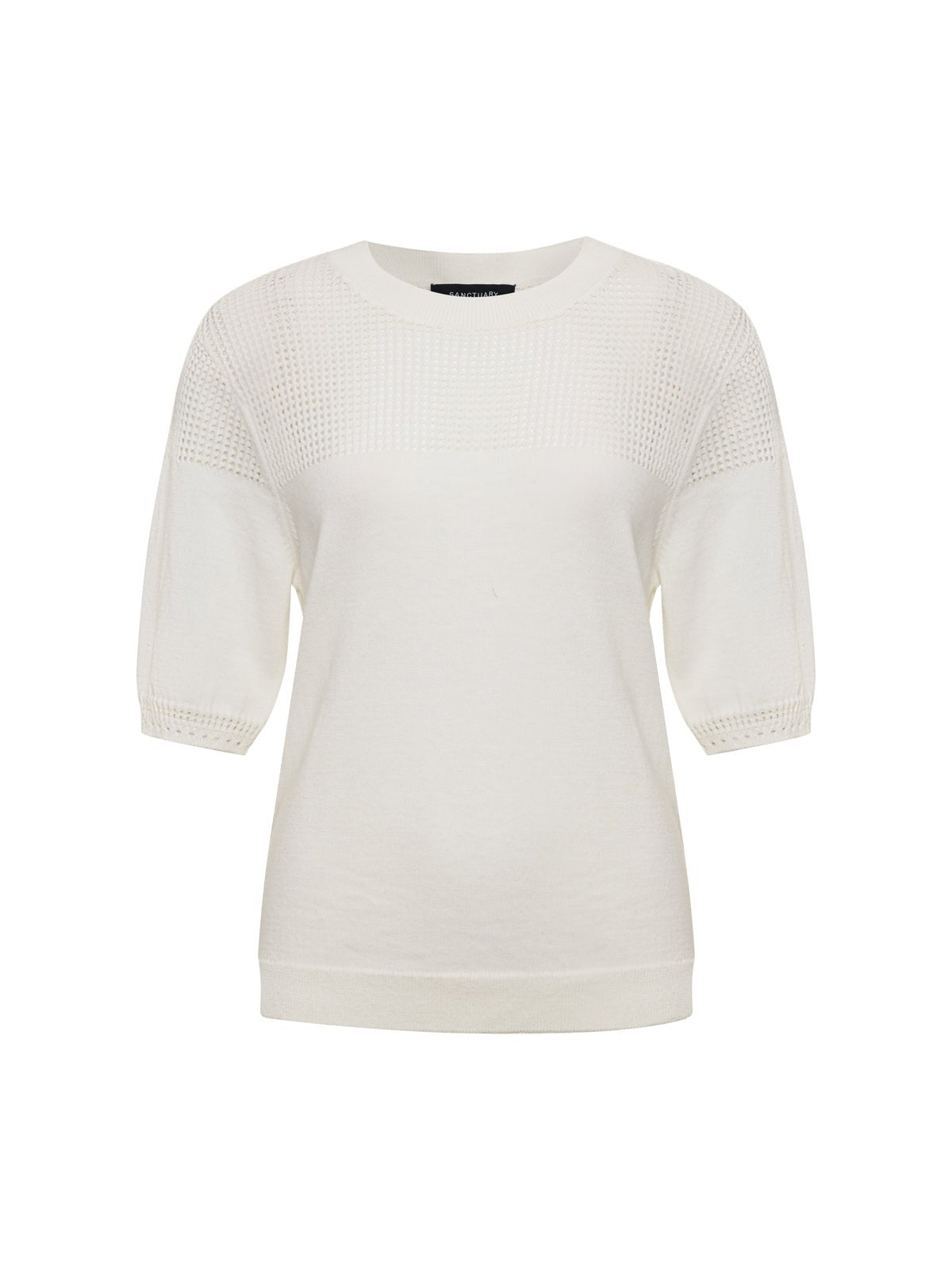MIX STITCH TEE CHALK | Sanctuary Clothing