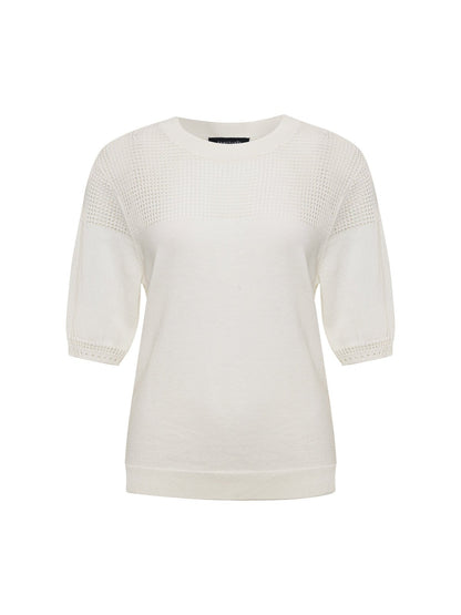 MIX STITCH TEE CHALK | Sanctuary Clothing