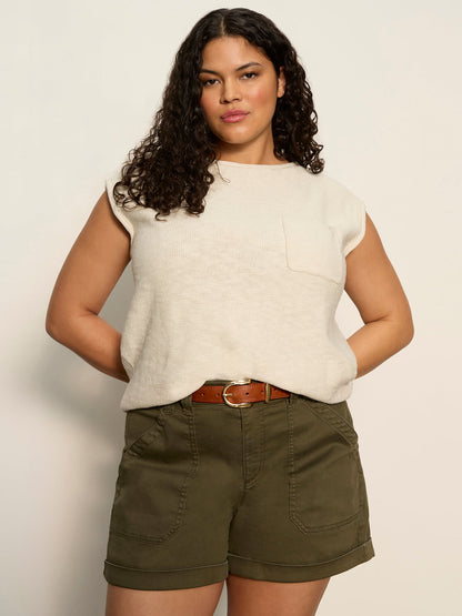Easy Sweater Tee Collagen Extended Sizing | Sanctuary Clothing