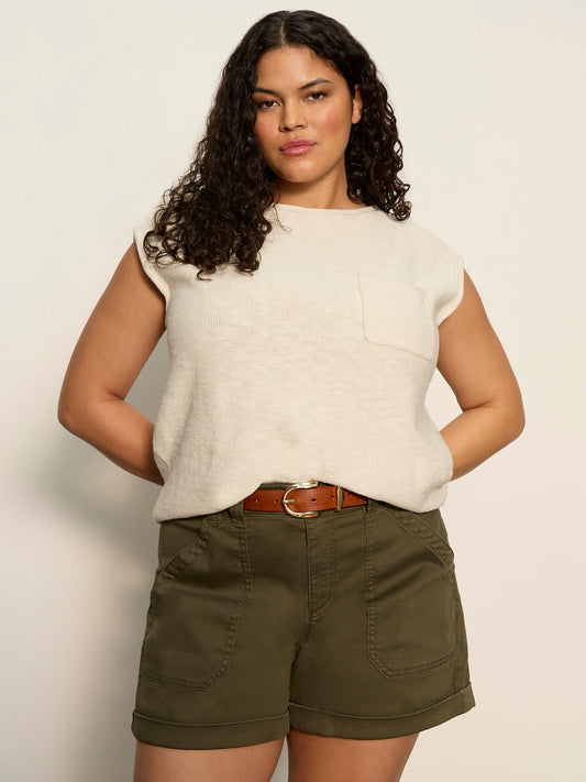 Easy Sweater Tee Collagen Extended Sizing | Sanctuary Clothing