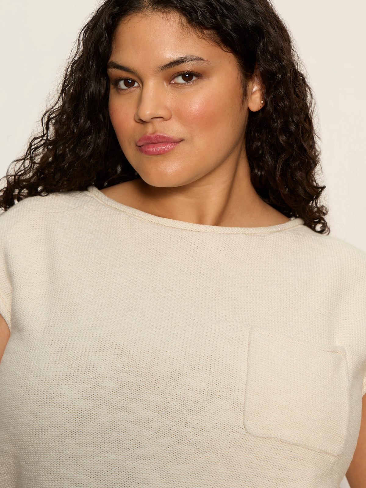 Easy Sweater Tee Collagen Extended Sizing | Sanctuary Clothing