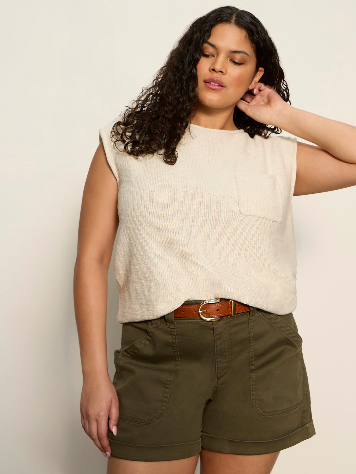 Easy Sweater Tee Collagen Extended Sizing | Sanctuary Clothing