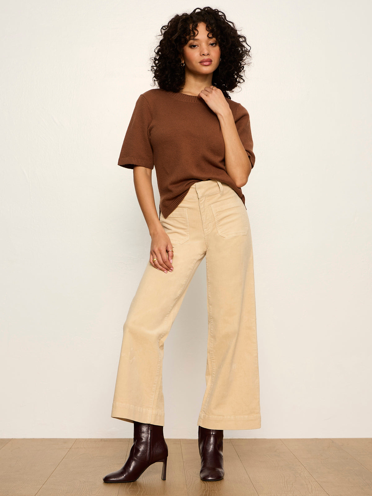 Perfect Sweater Tee Cocoa Powder | Sanctuary Clothing
