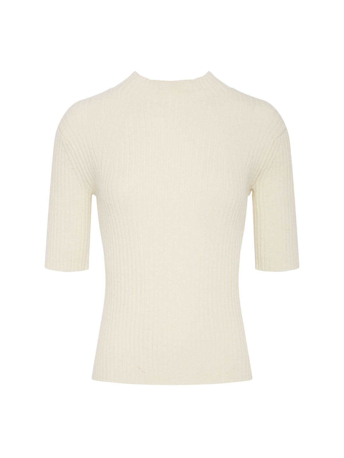 High Neck Ribbed Top Bone | Sanctuary Clothing