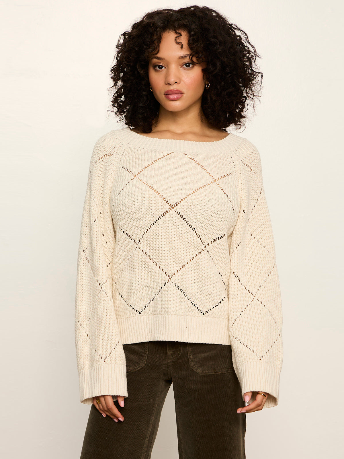 Diamond Stitch Popover Bone | Sanctuary Clothing