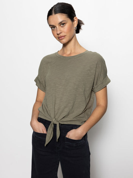 ALL DAY TIE TEE TRAIL GREEN | Sanctuary Clothing