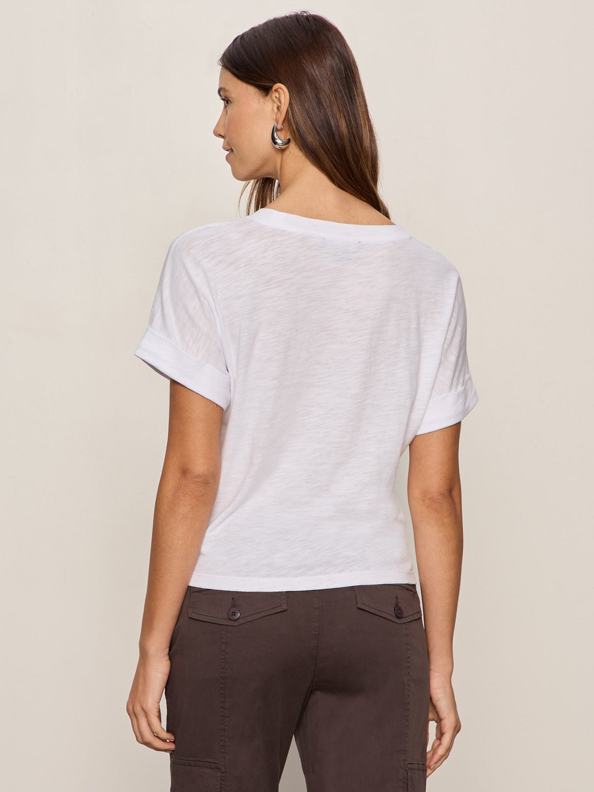ALL DAY TIE TEE WHITE | Sanctuary Clothing