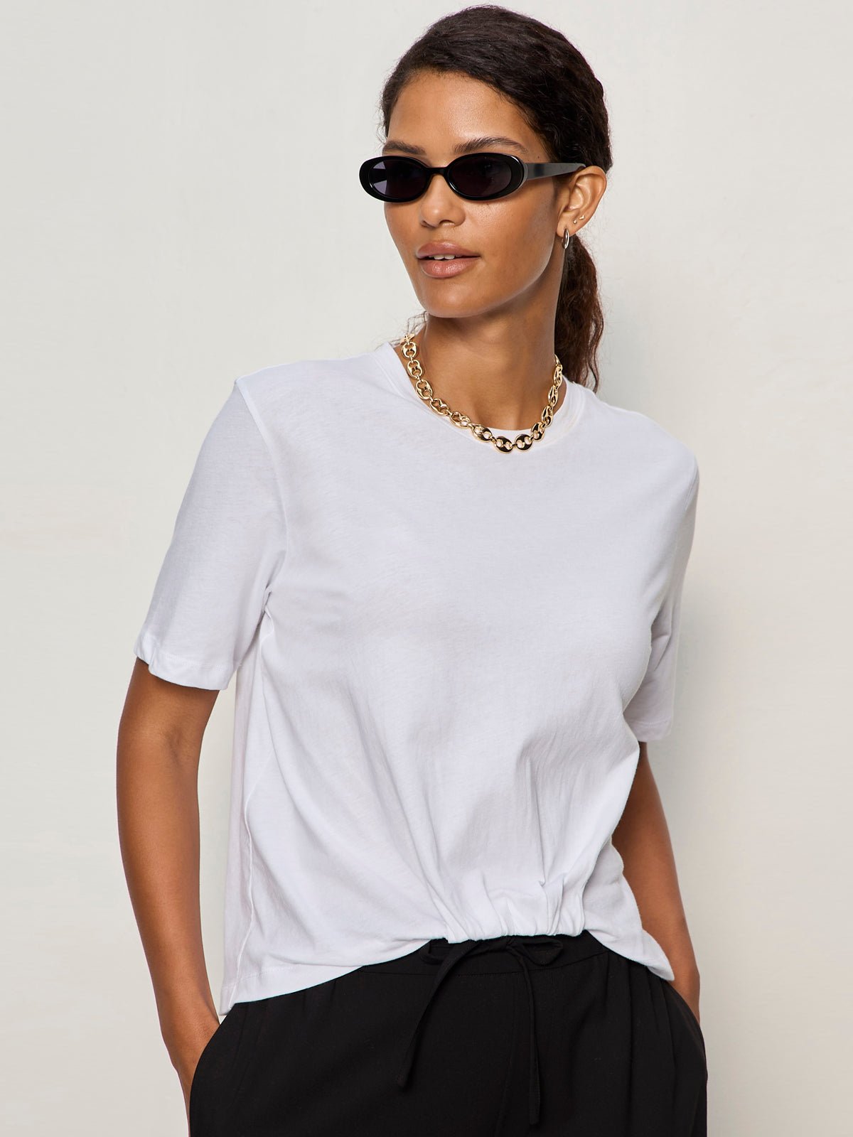 TUCK IT UNDER TEE WHITE | Sanctuary Clothing