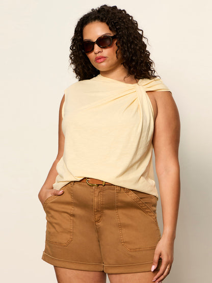 SO TWISTED MUSCLE TEE BANANA | Sanctuary Clothing