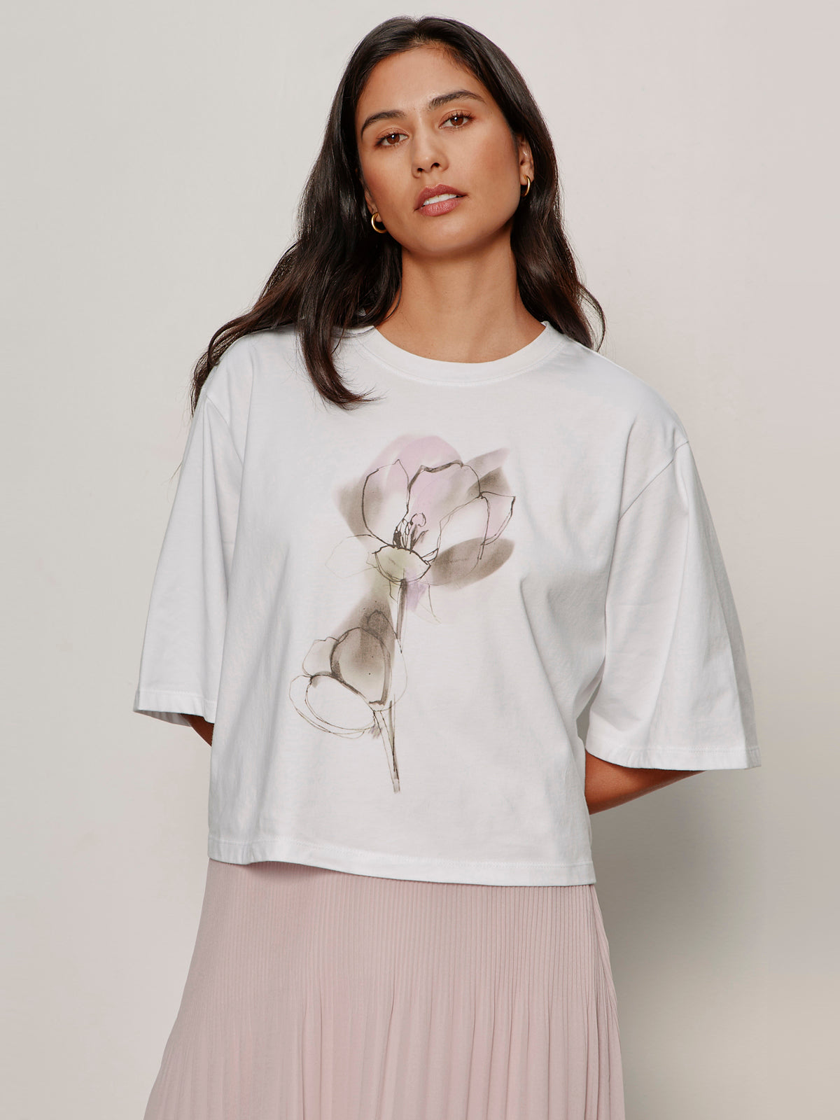 BELLE ARTIST TEE WILDLINE BLOOMS | Sanctuary Clothing