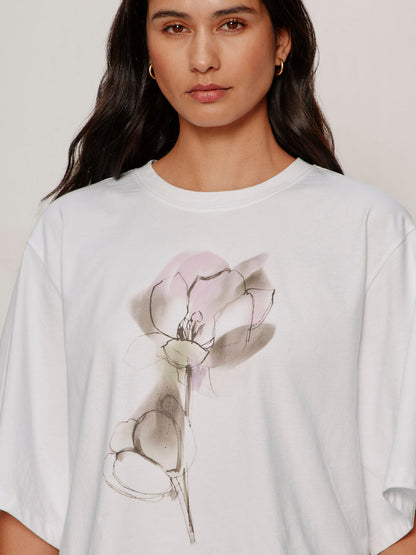 BELLE ARTIST TEE WILDLINE BLOOMS | Sanctuary Clothing