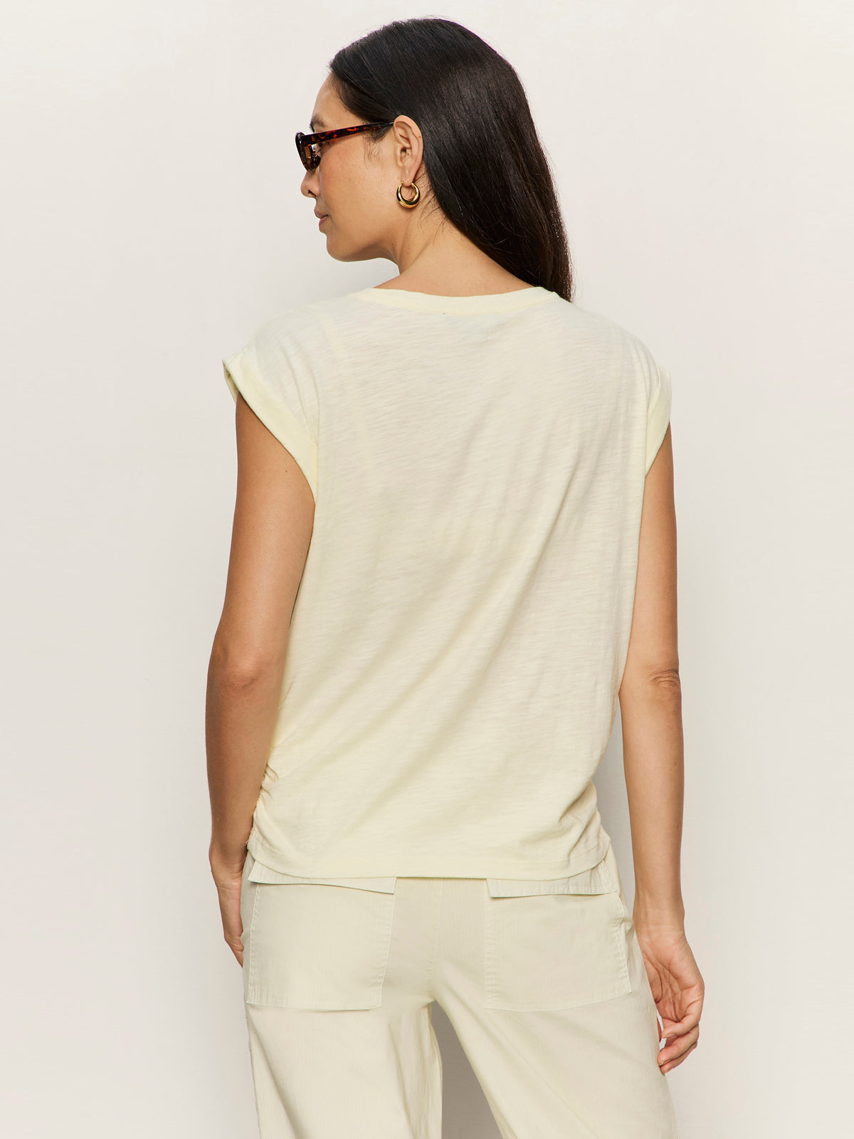 KNOTTED MUSCLE TEE LEMON DROP | Sanctuary Clothing