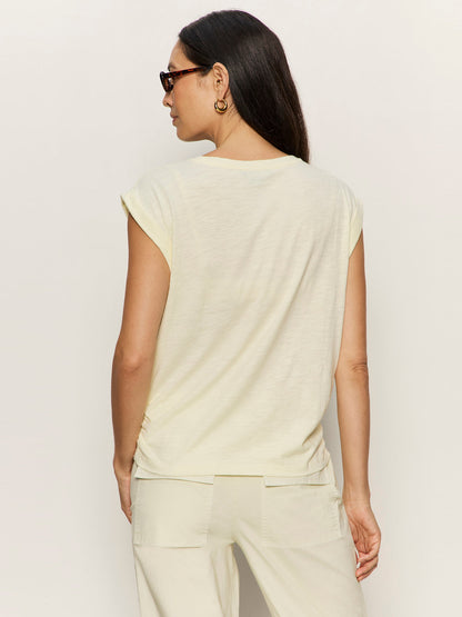 KNOTTED MUSCLE TEE LEMON DROP | Sanctuary Clothing