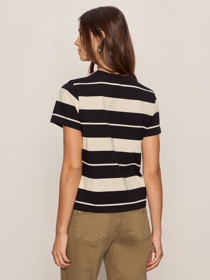 Timeless Tee Vanilla Creme/Black Stripe | Sanctuary Clothing