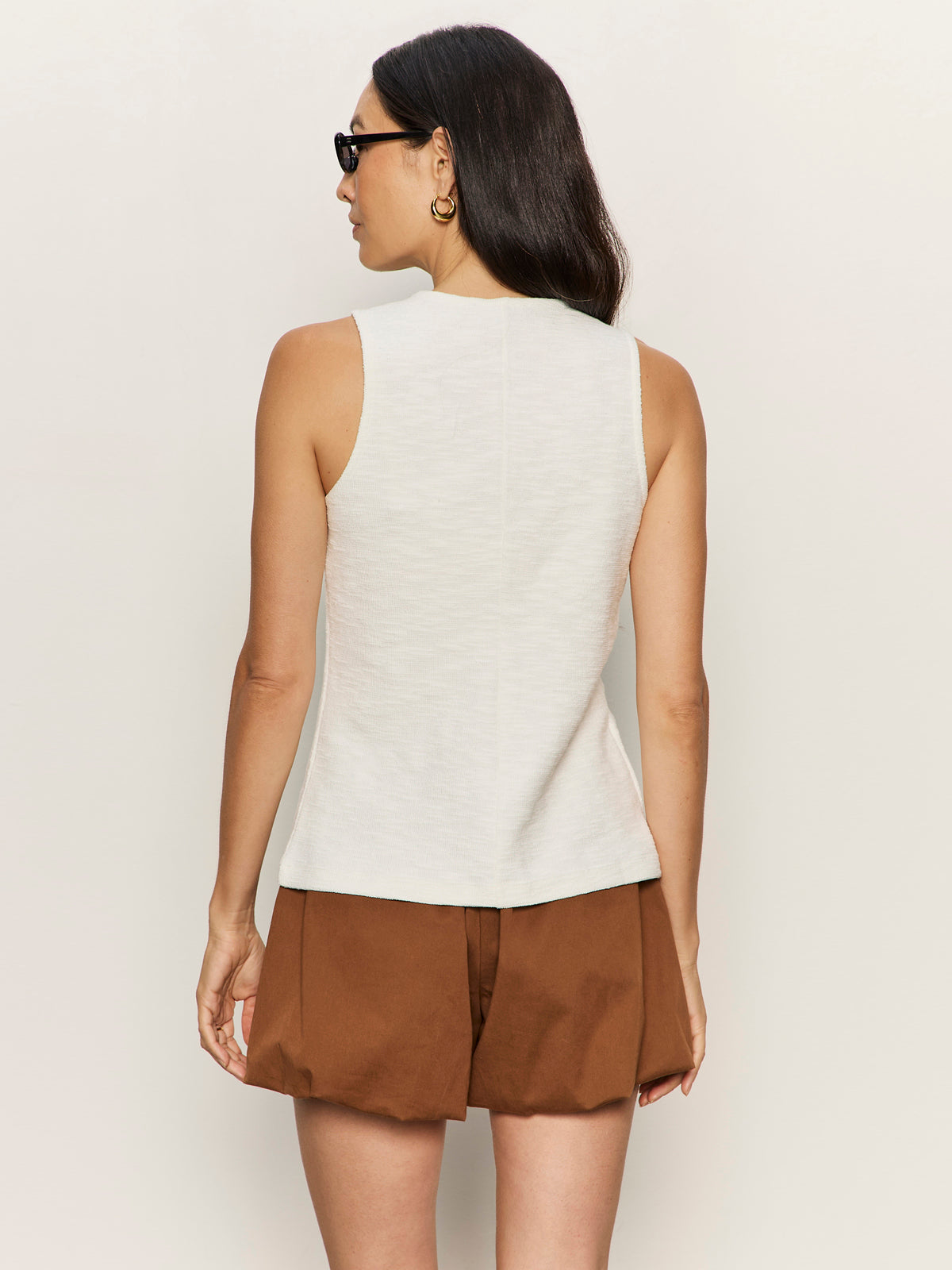 NOTHING EXTRA KNIT VEST CHALK | Sanctuary Clothing