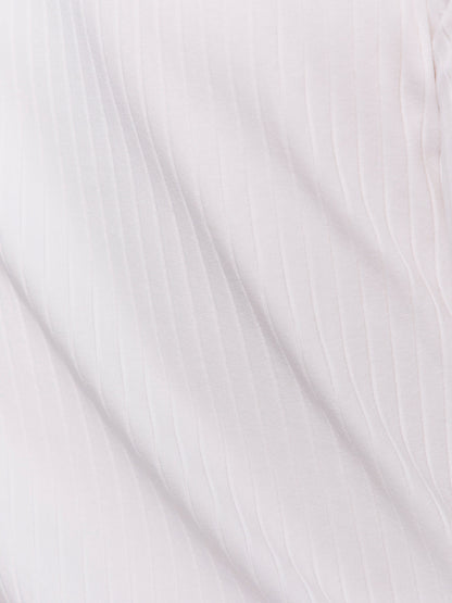 BOATNECK RIBBED TOP WHITE | Sanctuary Clothing
