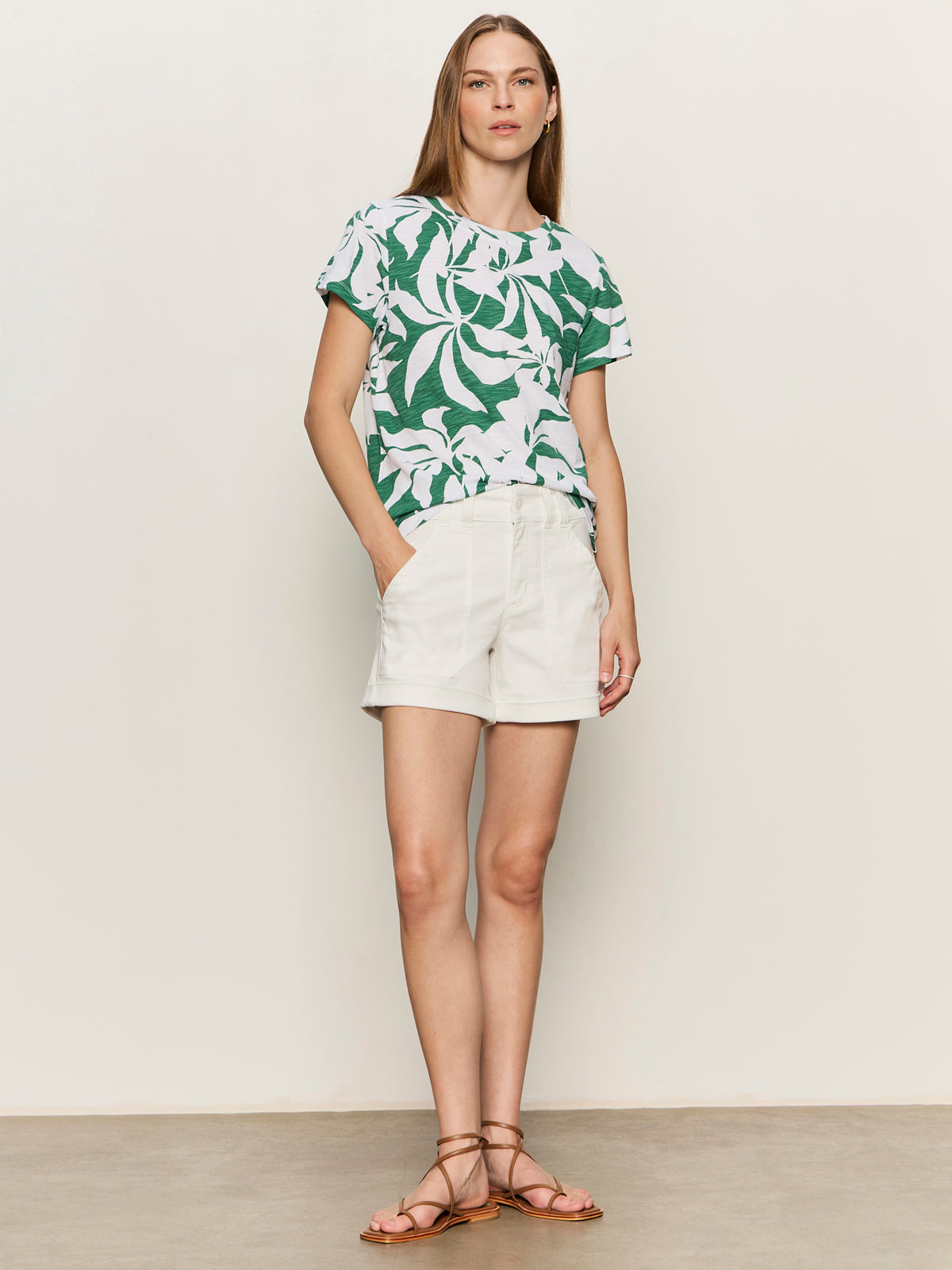 THE PERFECT TEE GREEN INKED IMPRESSIONS | Sanctuary Clothing