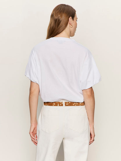 PLEAT BUBBLE TEE WHITE | Sanctuary Clothing