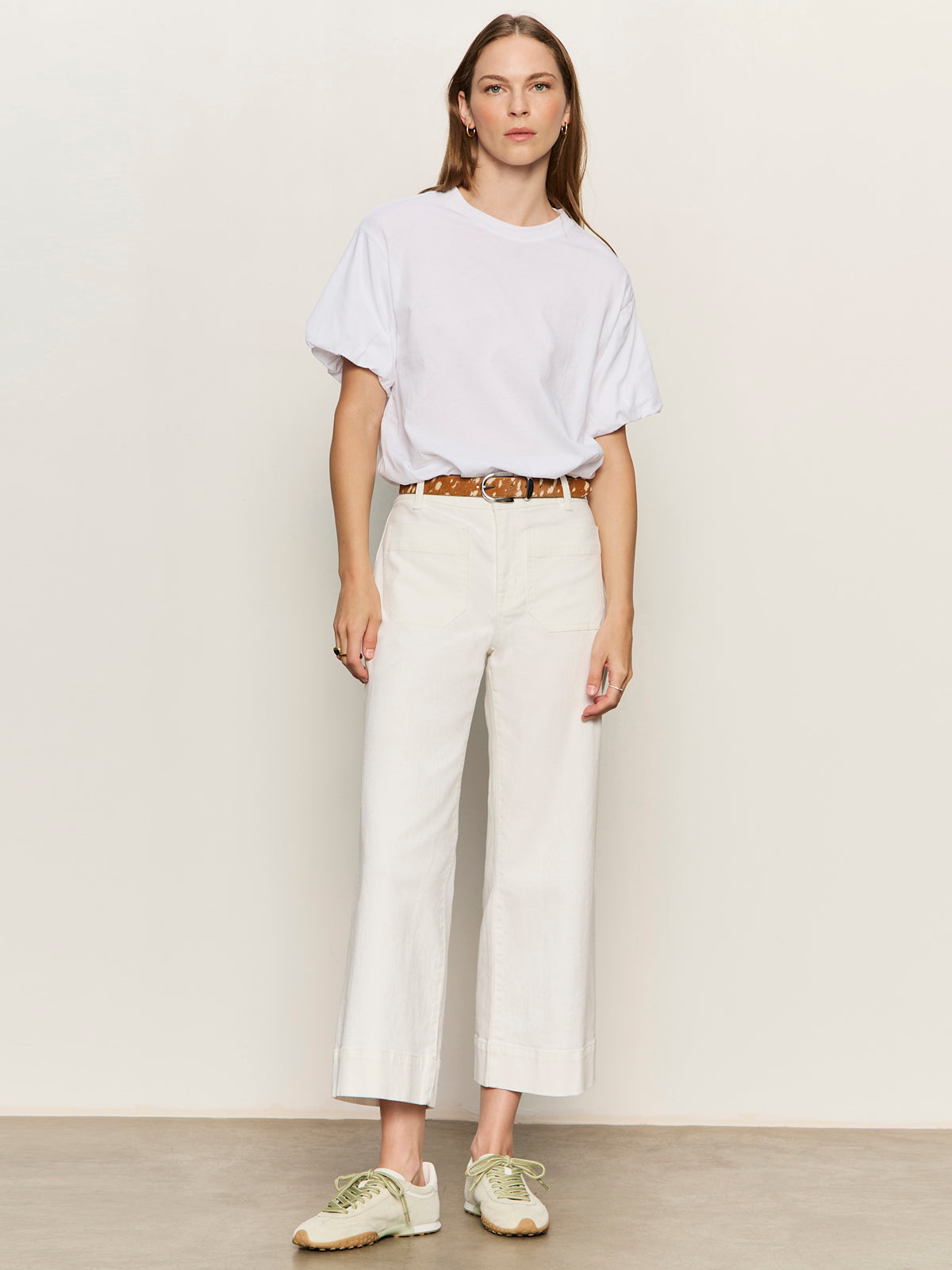 PLEAT BUBBLE TEE WHITE | Sanctuary Clothing