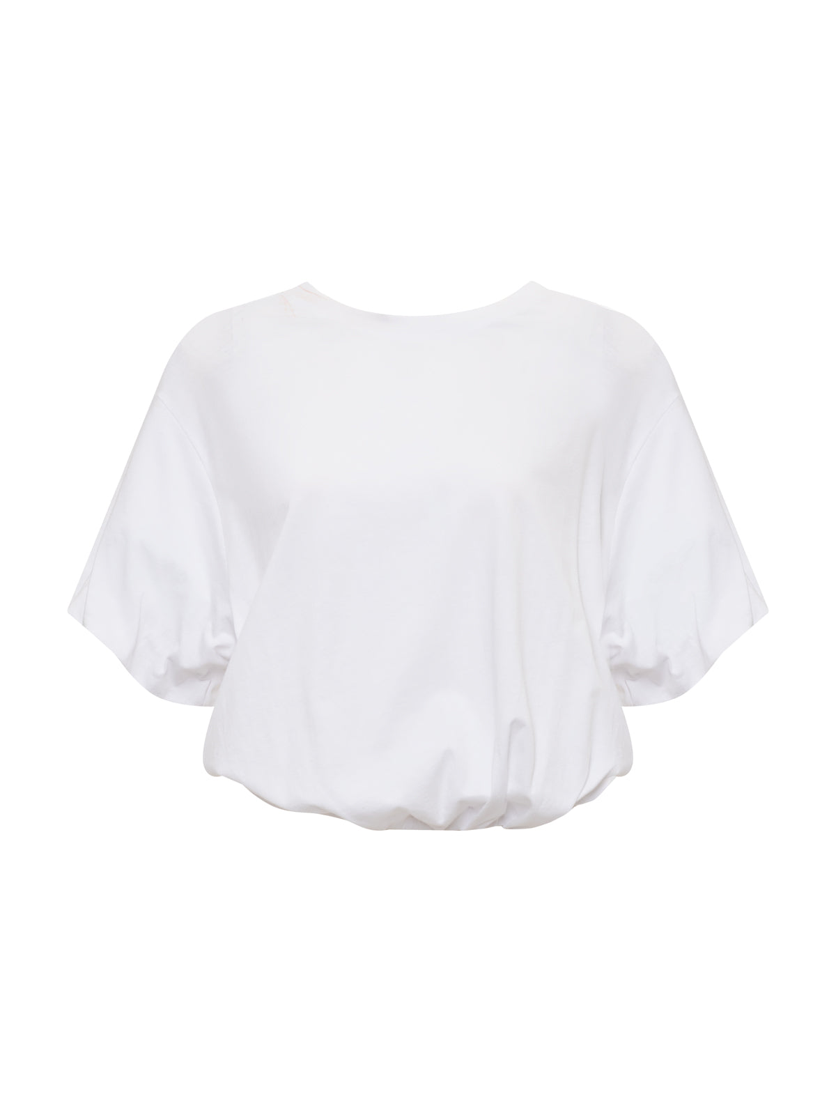 PLEAT BUBBLE TEE WHITE | Sanctuary Clothing