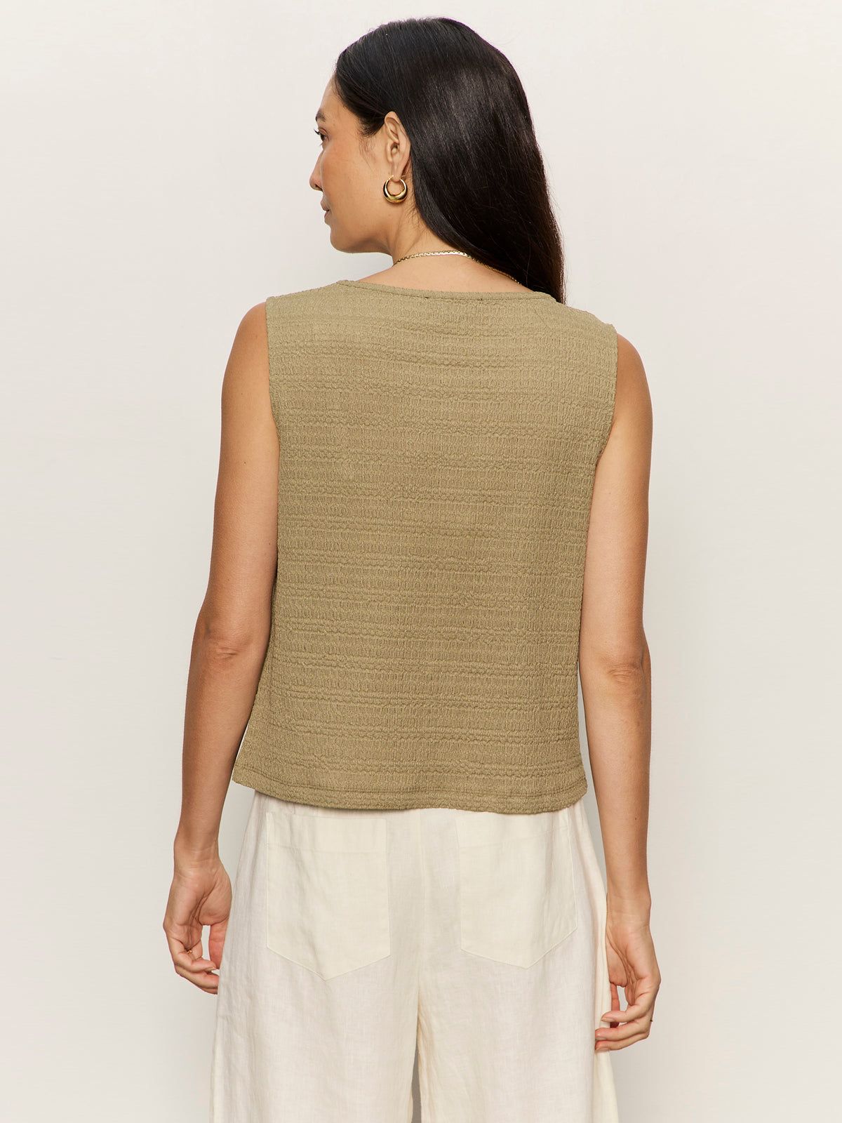 TEXTURED VACATION SHELL COVERT GREEN | Sanctuary Clothing