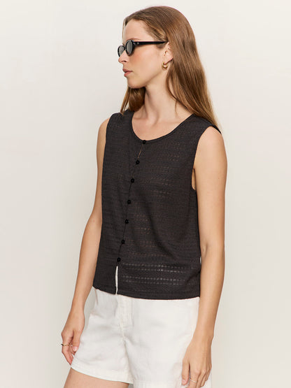TEXTURED VACATION SHELL BLACK | Sanctuary Clothing