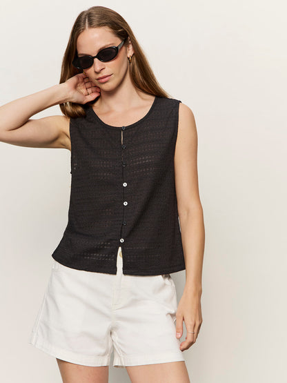 TEXTURED VACATION SHELL BLACK | Sanctuary Clothing