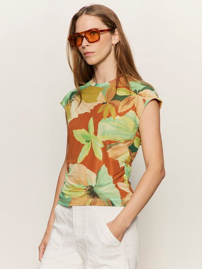 RUCHED MUSCLE TANK GREEN HOUSE | Sanctuary Clothing