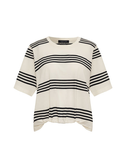 TUCK IT UNDER TEE CHALK / BLACK STRIPE | Sanctuary Clothing