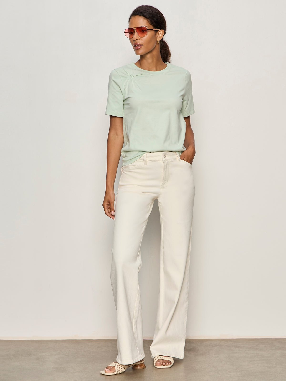 SOFT TWIST TEE DETOX GREEN | Sanctuary Clothing