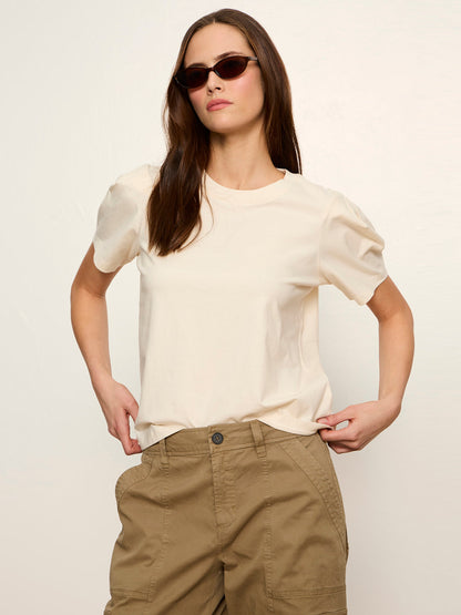 PLEATED TEE COLLAGEN | Sanctuary Clothing
