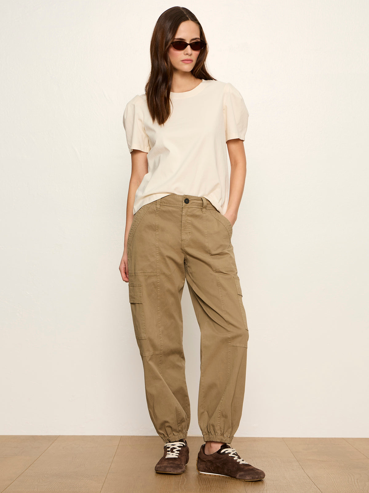 PLEATED TEE COLLAGEN | Sanctuary Clothing