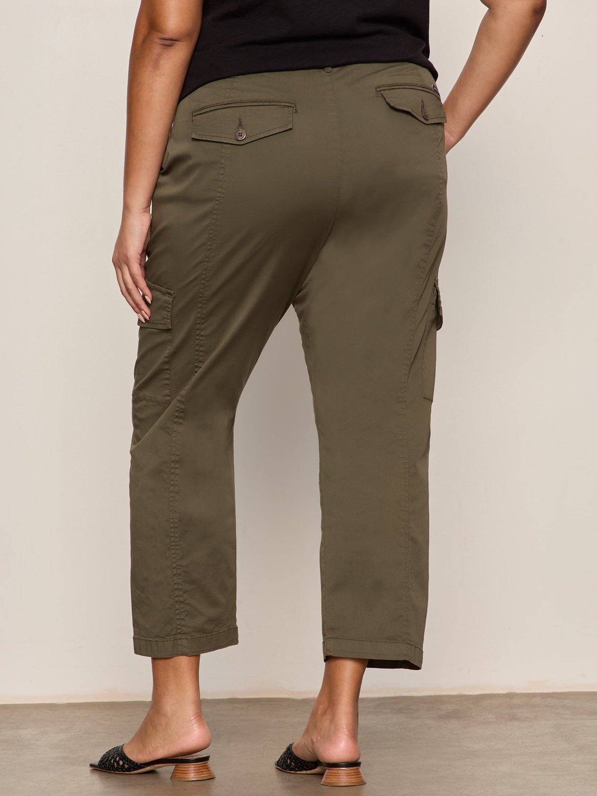 Rebel Straight Crop Pant Fatigue Extended Sizing | Sanctuary Clothing