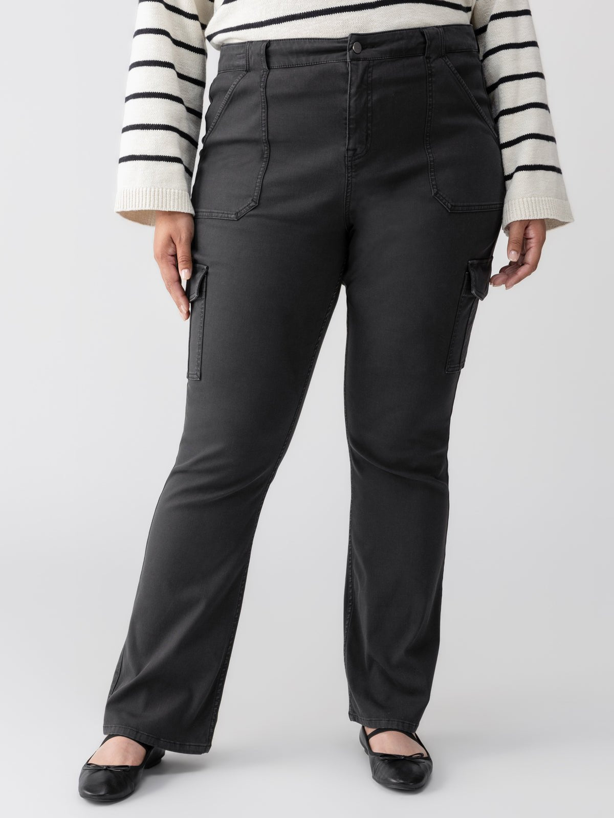 Sculpted Hayden Bootcut Standard Rise Pant Black Extended Sizing | Sanctuary Clothing