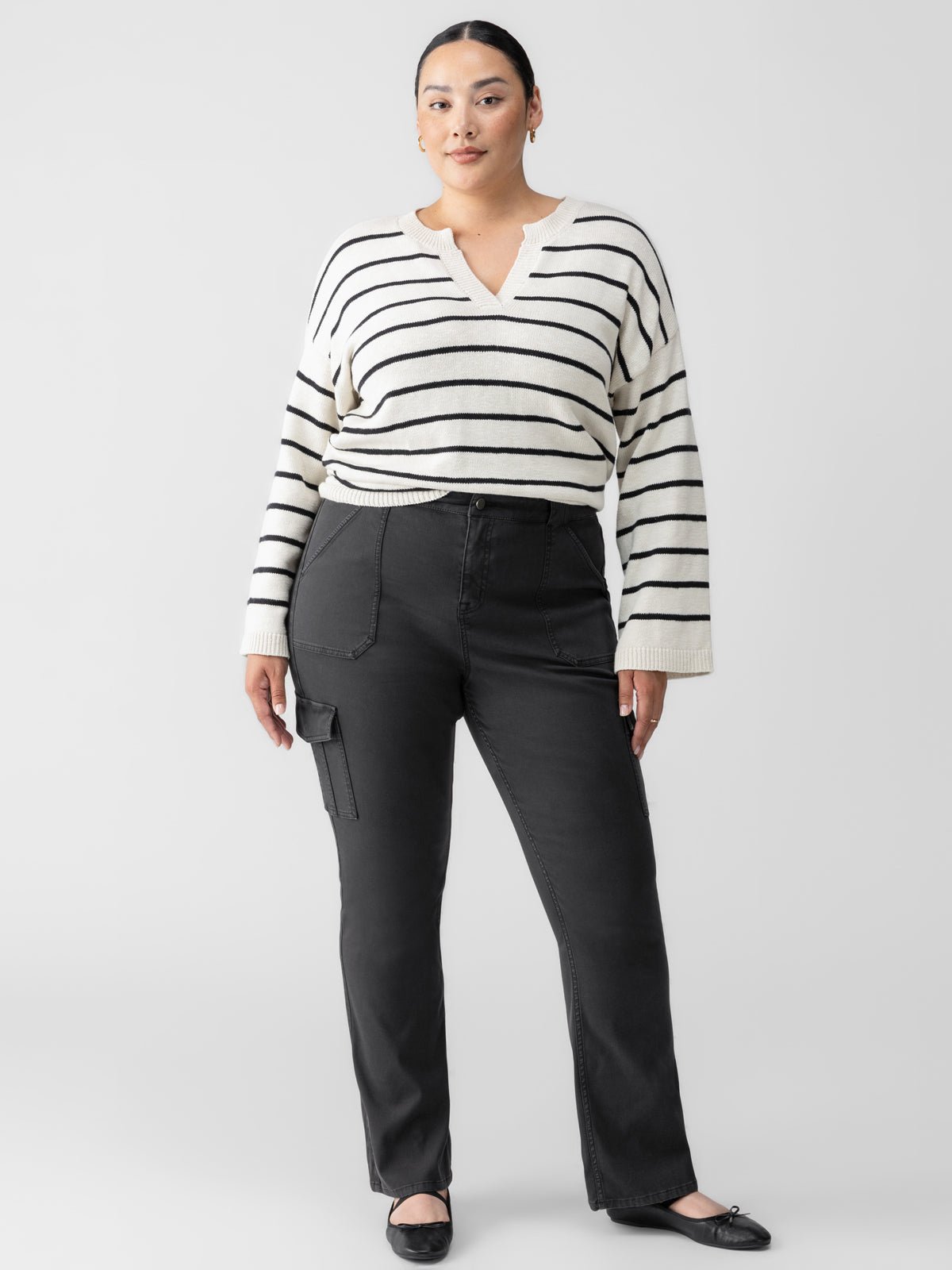 Sculpted Hayden Bootcut Standard Rise Pant Black Extended Sizing | Sanctuary Clothing