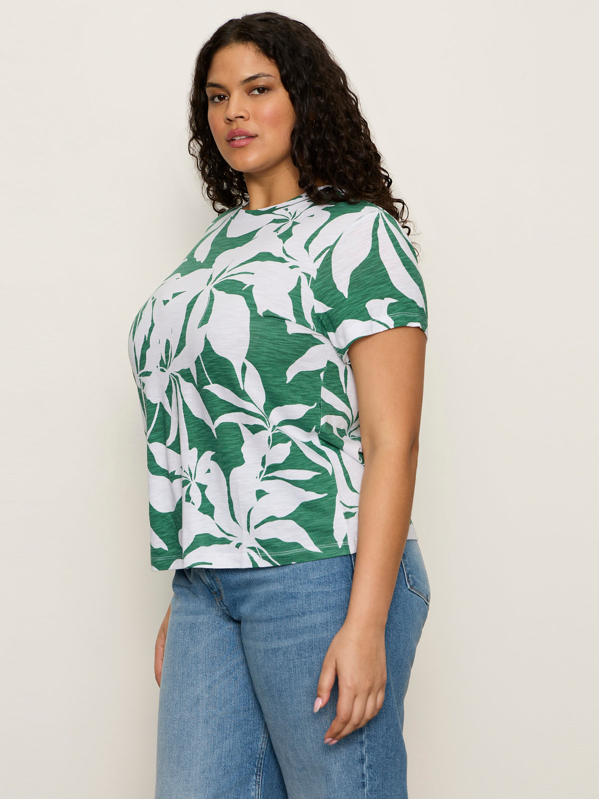 The Perfect Tee Green Inked Impressions Extended Sizing | Sanctuary Clothing