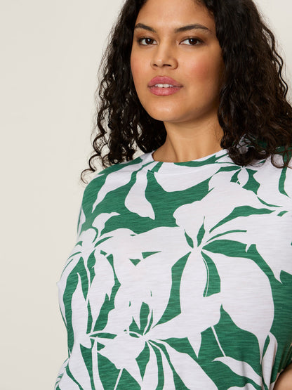 The Perfect Tee Green Inked Impressions Extended Sizing | Sanctuary Clothing