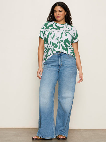 The Perfect Tee Green Inked Impressions Extended Sizing | Sanctuary Clothing