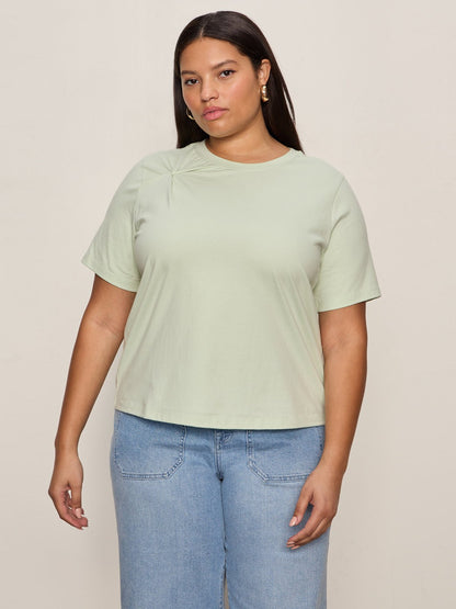 Soft Twist Tee Detox Green Extended Sizing | Sanctuary Clothing
