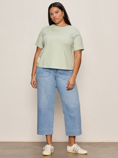 Soft Twist Tee Detox Green Extended Sizing | Sanctuary Clothing