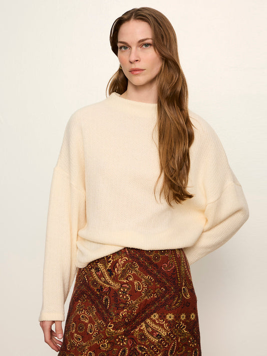 Ribbed Dolman Sweatshirt Bone | Sanctuary Clothing