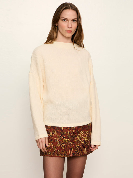 Ribbed Dolman Sweatshirt Bone | Sanctuary Clothing