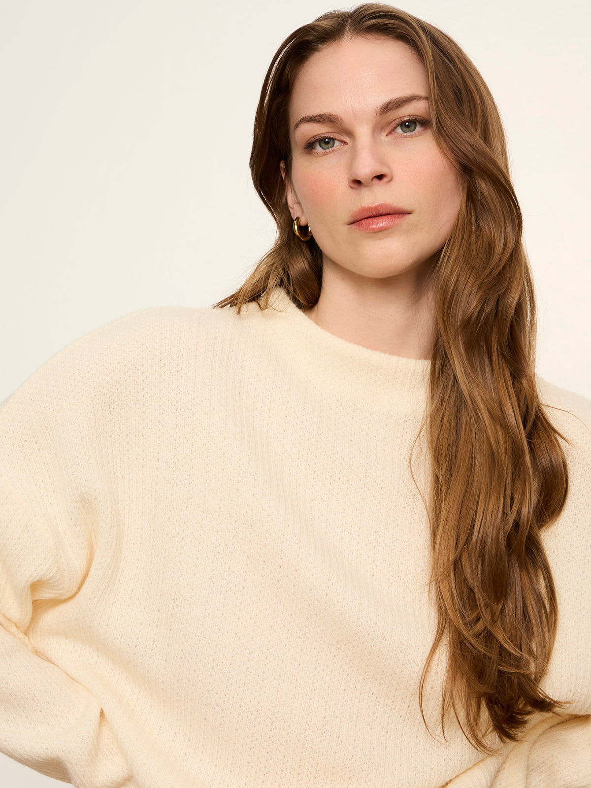 Ribbed Dolman Sweatshirt Bone | Sanctuary Clothing