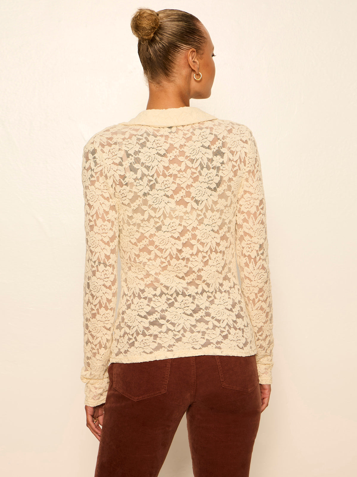 Dreamer Lace Shirt Bone | Sanctuary Clothing