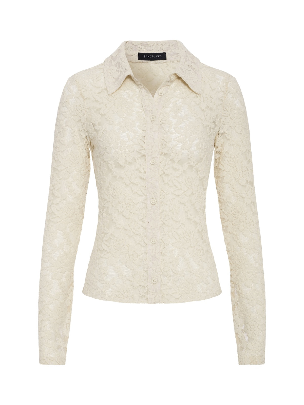 Dreamer Lace Shirt Bone | Sanctuary Clothing